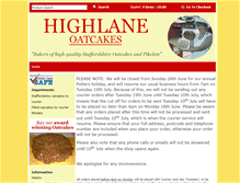 Tablet Screenshot of highlaneoatcakes.co.uk